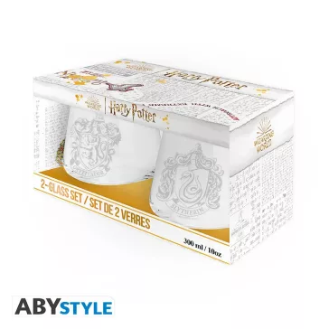   Harry Potter - Griffendél és Mardekár címeres 2 darabos pohár szett (300 ml)