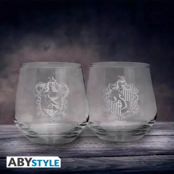 Harry Potter - Hollóhát és Hugrabug címeres 2 darabos pohár szett (300 ml) Harry Potter - Hollóhát és Hugrabug címeres 2 darabos pohár szett (300 ml)