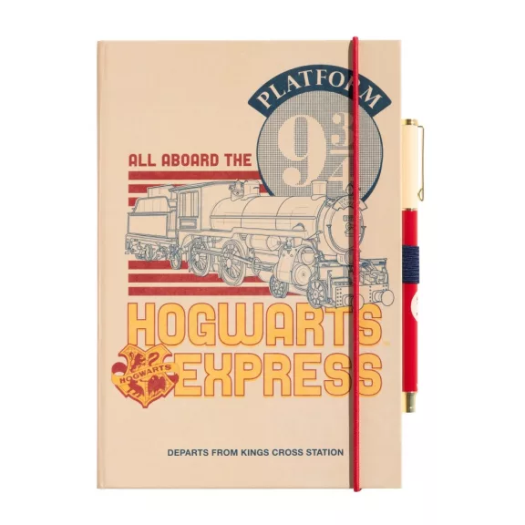 Harry Potter - 9 és 3/4 Vágány prémium A5 jegyzetfüzet tollal Harry Potter - 9 és 3/4 Vágány prémium A5 jegyzetfüzet tollal