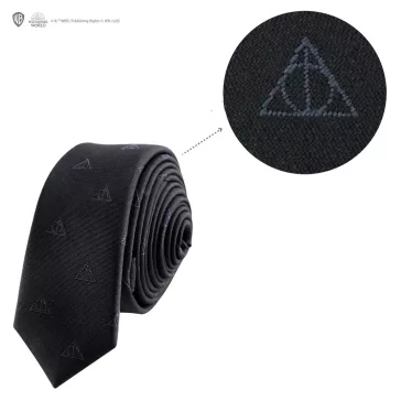   Halál ereklyéi Nyakkendő Deluxe Ajándékszett – Harry Potter Elegancia Sötét Stílusban