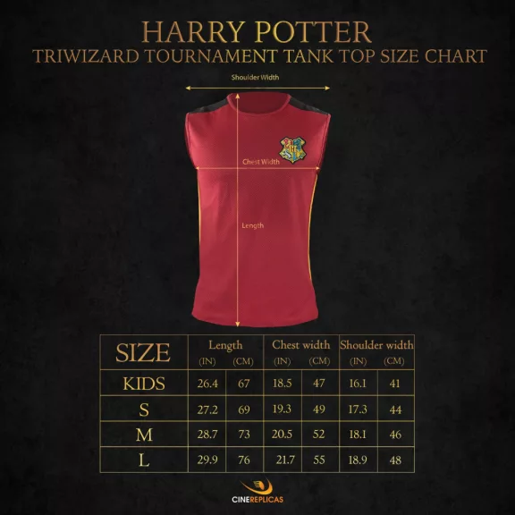 Harry Potter Griffendél Trimágus Tusa ujjatlan póló Harry Potter Griffendél Trimágus Tusa ujjatlan póló