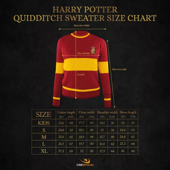 Griffendél Kviddics Pulóver – Hivatalos Harry Potter Kollekció Griffendél Kviddics Pulóver – Hivatalos Harry Potter Kollekció