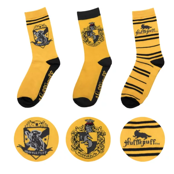 Harry Potter – Hugrabug 3 db-os zokni szett 35/45 Harry Potter – Hugrabug 3 db-os zokni szett 35/45