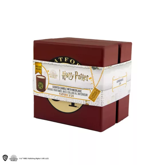 Harry Potter - 9 és 3/4. vágány gyertya Roxfort Expressz-jegy nyaklánccal Harry Potter - 9 és 3/4. vágány gyertya Roxfort Expressz-jegy nyaklánccal