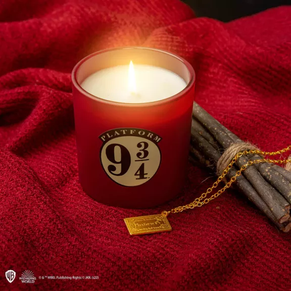 Harry Potter - 9 és 3/4. vágány gyertya Roxfort Expressz-jegy nyaklánccal Harry Potter - 9 és 3/4. vágány gyertya Roxfort Expressz-jegy nyaklánccal
