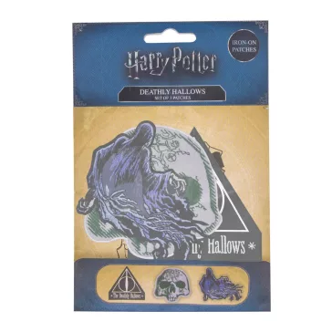   Harry Potter Halál ereklyéi (Deathly Hallows) Deluxe felvarrók, 3 darabos szett