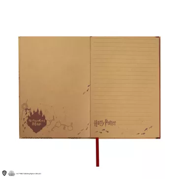   Harry Potter - Tekergők Térképe jegyzetfüzet kis térképpel