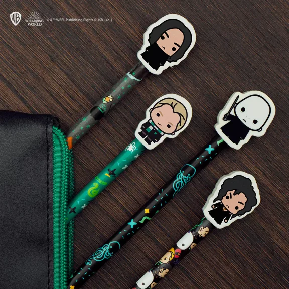 Harry Potter Sötét varázslatok írószer szett - Lord Voldemort és követői designnal