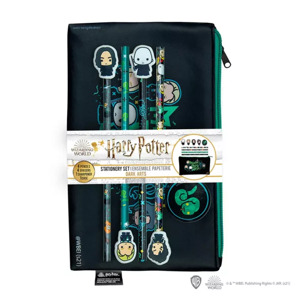 Harry Potter Sötét varázslatok írószer szett - Lord Voldemort és követői designnal