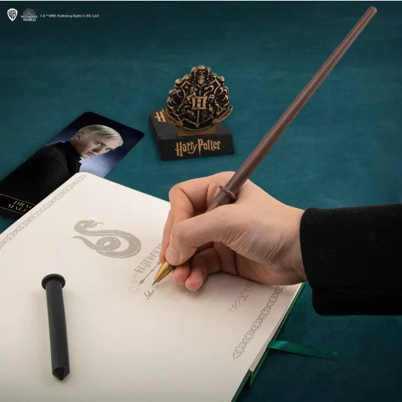 Harry Potter - Draco Malfoy varázspálca toll tartóval és lentikuláris könyvjelzővel
