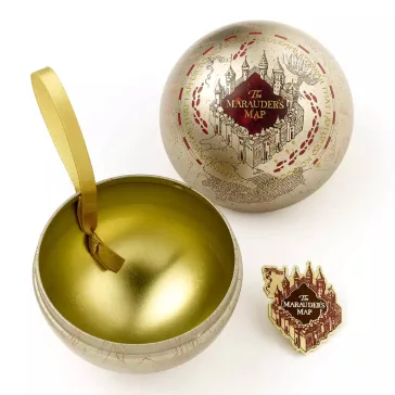   Harry Potter - Tekergők Térképe karácsonyfadísz kitűzővel