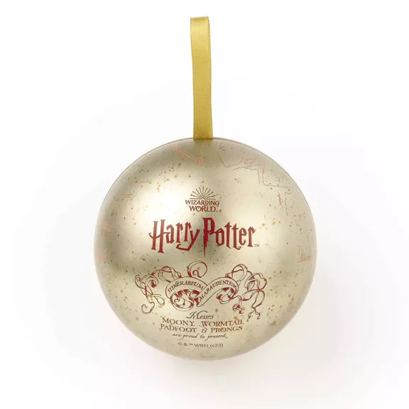 Harry Potter - Tekergők Térképe karácsonyfadísz kitűzővel Harry Potter - Tekergők Térképe karácsonyfadísz kitűzővel