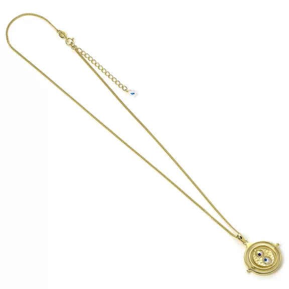 Harry Potter Aranyozott Sterling Ezüst Időnyerő Nyaklánc Kristályokkal Harry Potter Aranyozott Sterling Ezüst Időnyerő Nyaklánc Kristályokkal