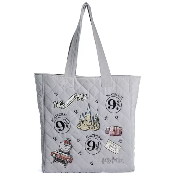 Harry Potter 9 és 3/4 Vágány Hímzett Bársony Shopper Táska Harry Potter 9 és 3/4 Vágány Hímzett Bársony Shopper Táska