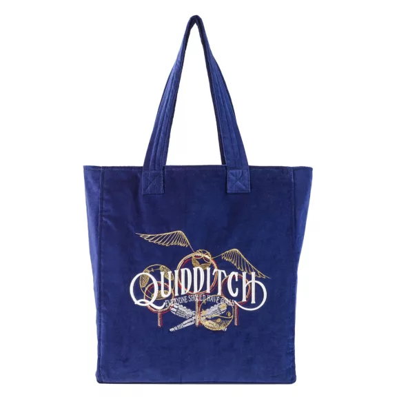 Harry Potter Kviddics Hímzett Bársony Shopper Táska Harry Potter Kviddics Hímzett Bársony Shopper Táska