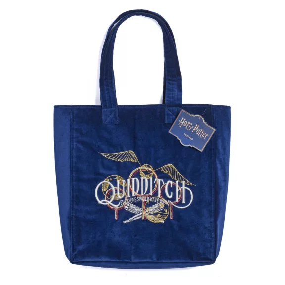 Harry Potter Kviddics Hímzett Bársony Shopper Táska Harry Potter Kviddics Hímzett Bársony Shopper Táska