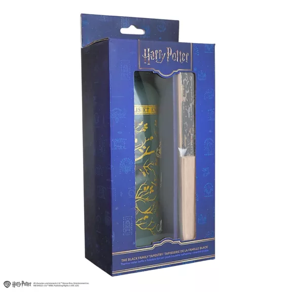 Harry Potter - Black család hőtartó kulacs és legyező szett Harry Potter - Black család hőtartó kulacs és legyező szett