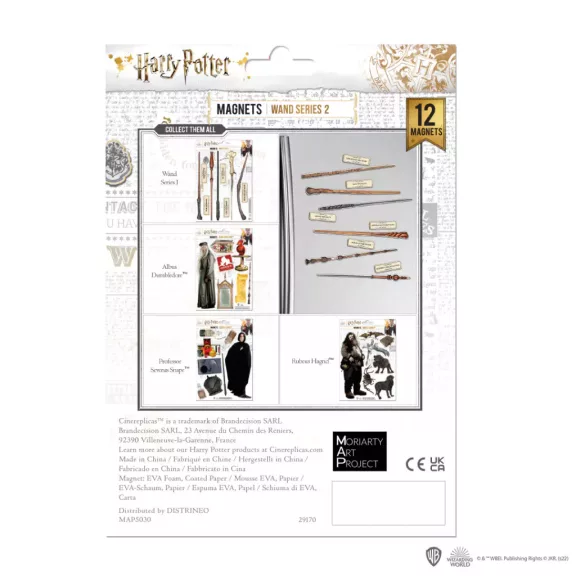 Harry Potter - Varázspálcák habmágnes készlet Harry Potter - Varázspálcák habmágnes készlet