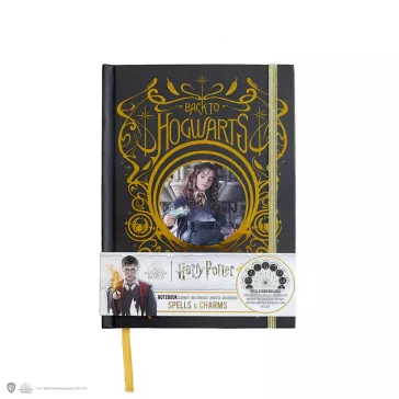   Harry Potter - Hermione és varázsigék keményfedeles jegyzetfüzet könyvjelzővel