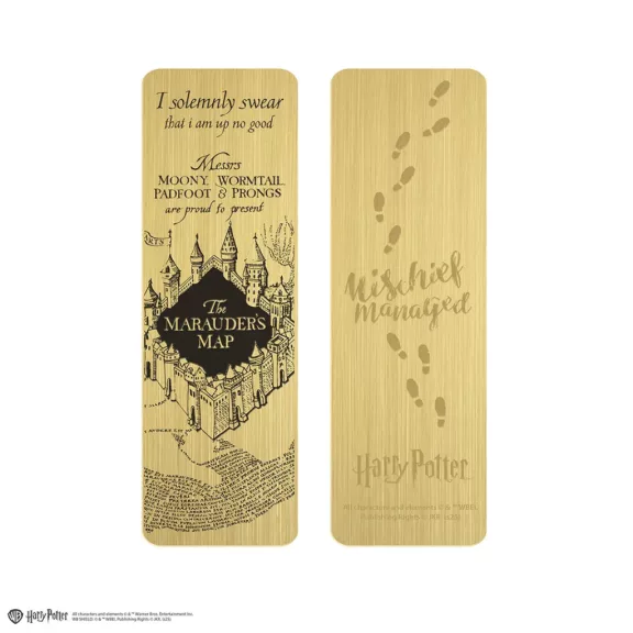 Harry Potter - Tekergők Térképe fém könyvjelző Harry Potter - Tekergők Térképe fém könyvjelző