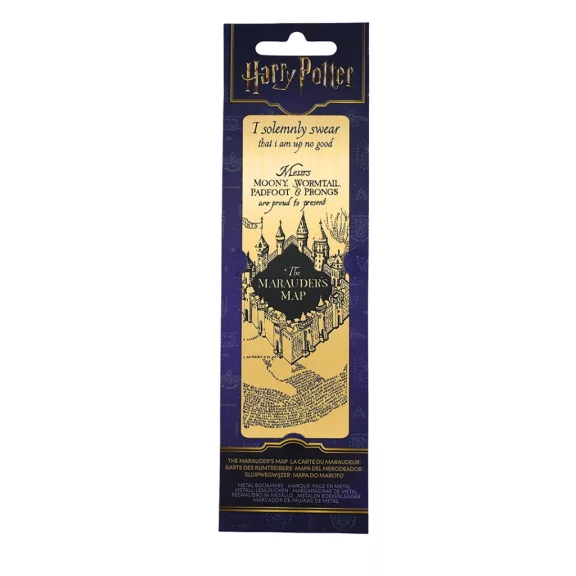 Harry Potter - Tekergők Térképe fém könyvjelző Harry Potter - Tekergők Térképe fém könyvjelző