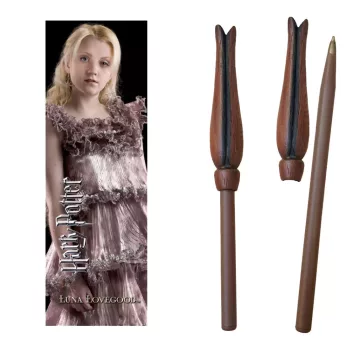 Harry Potter – Luna Lovegood varázspálcás toll és könyvjelző szett