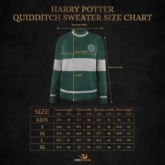 Mardekár Kviddics Pulóver – Hivatalos Harry Potter Kollekció Mardekár Kviddics Pulóver – Hivatalos Harry Potter Kollekció